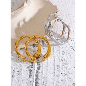 Snake Hoop Earrings