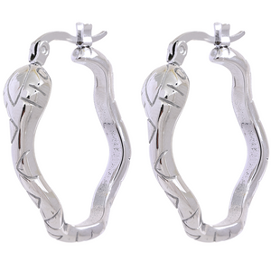 Snake Hoop Earrings