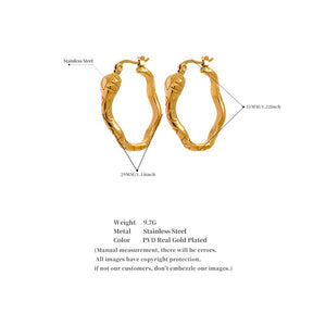 Snake Hoop Earrings