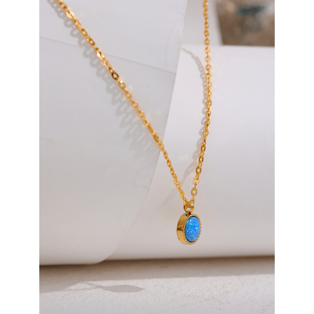 Blue Opal Necklace