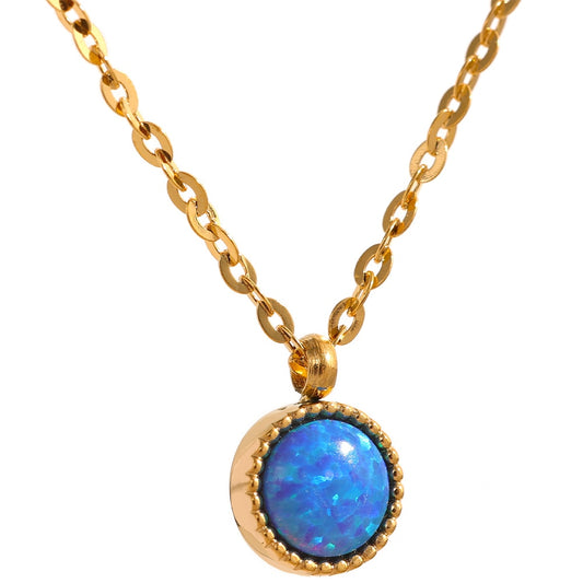 Blue Opal Necklace