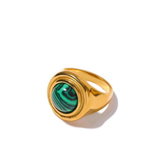 Malachite Stone Ring