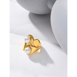 Shell Pearl Ring