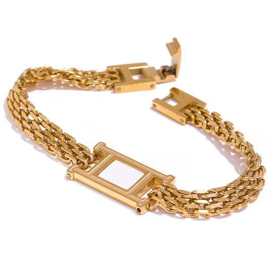 Wide Chain Bracelet